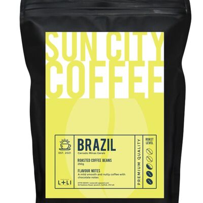 Sun City Coffee - Brazil - Roasted Coffee Beans - 250g