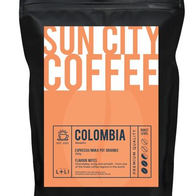 Sun City Coffee - Colombia - Ground for cafetiere - 250g