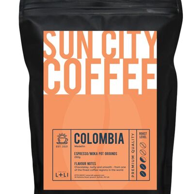 Sun City Coffee - Colombia - Ground for cafetiere - 250g