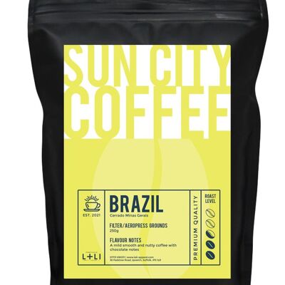 Sun City Coffee - Brazil - Ground for filter/Aeropress - 250g