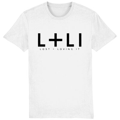 Classic L+LI Tee '21 in WHITE/COTTON PINK/GREY - White