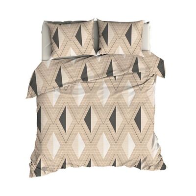 Satin D'Or Duvet Cover Izumi Beige/Taupe 200x220