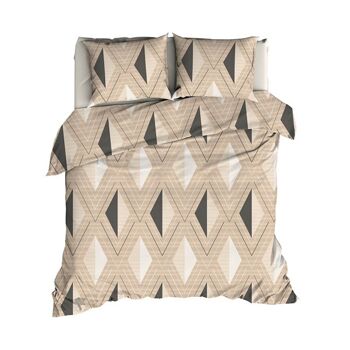 Housse de couette Satin D'Or Izumi Beige/Taupe 200x220 1