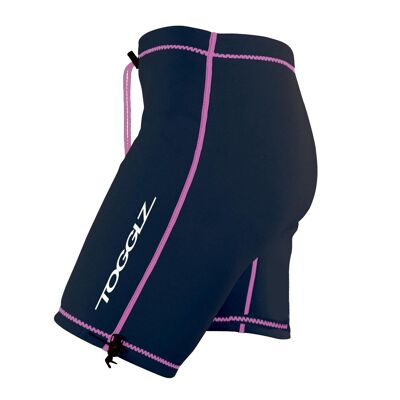 Black/pink Conni incontinence Togglz swim shorts for adults