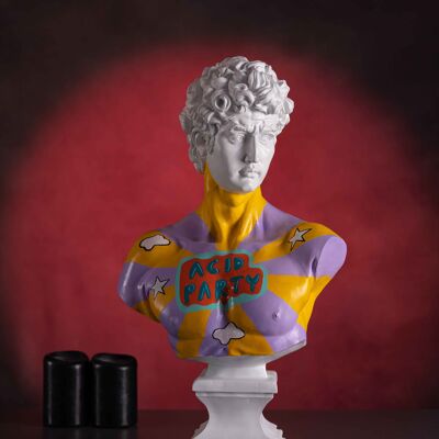 Acid Party David, Modern Sculpture for Home Decoration