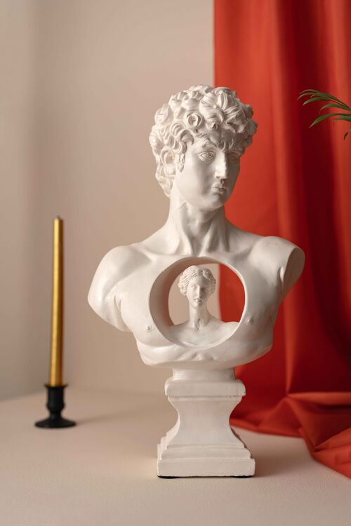 David & Aphrodite, Modern Sculpture for Home Decoration
