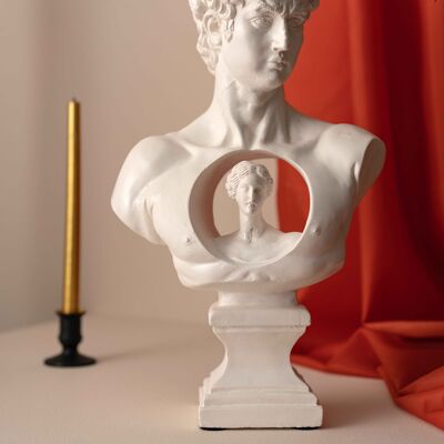 David & Aphrodite, Sculpture Moderne pour la Décoration de la Maison