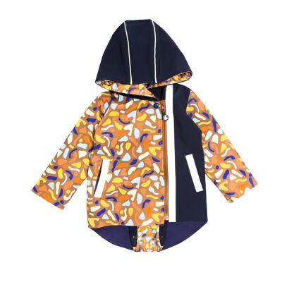 Kids Softshell jacket with Patent - Navy