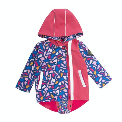 Kids Softshell jacket with Patent - Pink