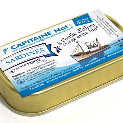 Sardines in organic extra virgin olive oil*﻿ - 1/10