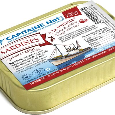 Sardines à l’huile d’olive bio* et tomates bio*﻿ - 1/6