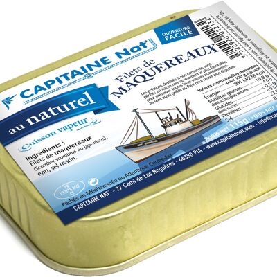 Filetes de caballa al natural - 1/6