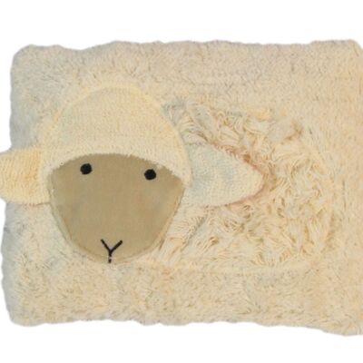 Bio / eco heating pad, sheep, natural / pink, SKM-4