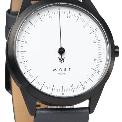 MAST Milano CEO Dark A24-BK402M.WH.15I Montre mono-aiguille 24 heures Homme Quartz