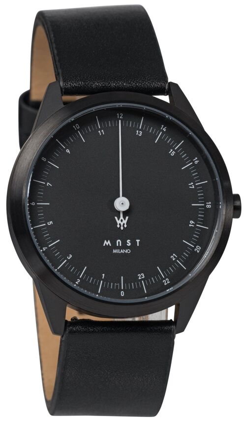 MAST Milano CEO Dark Black A24-BK405M.BK.01I Orologio monolancetta 24 ore Uomo Al quarzo