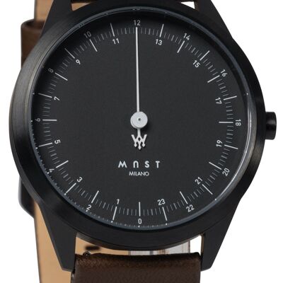 MAST Milano CEO Dark Black A24-BK405M.BK.14I Reloj 24 horas de una sola aguja Hombre Cuarzo
