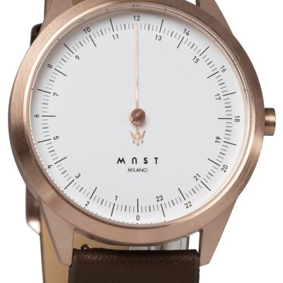 MAST Milano CEO Royal A24-RG404M.WH.14I Reloj 24 horas de una sola aguja Hombre Cuarzo