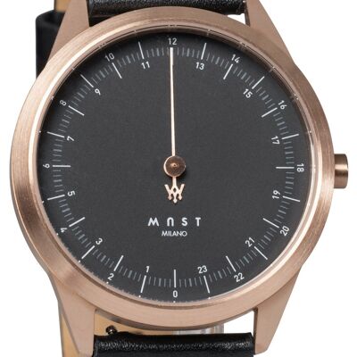 MAST Milano CEO Royal Black A24-RG404M.BK.01I Reloj de una sola aguja 24 horas Hombre Cuarzo