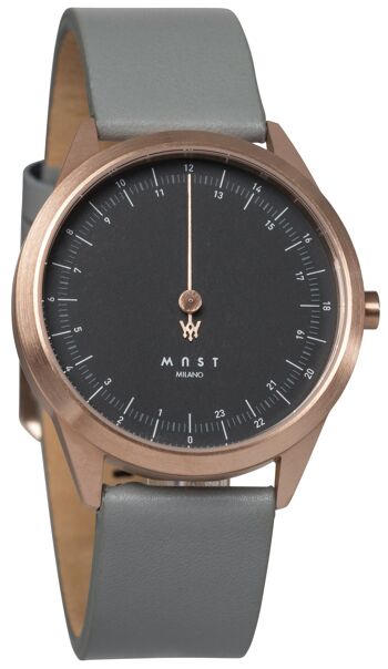 MAST Milano CEO Royal Black A24-RG404M.BK.11I Montre mono-aiguille 24 heures Homme Quartz 1