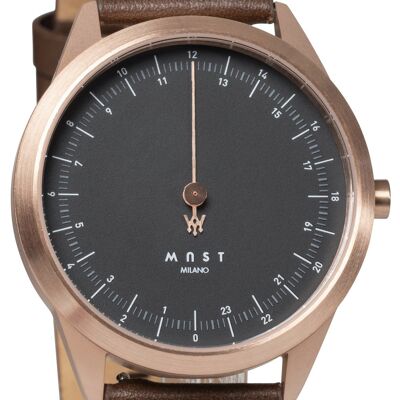 MAST Milano CEO Royal Black A24-RG404M.BK.14I Reloj 24 horas de una sola aguja Hombre Cuarzo