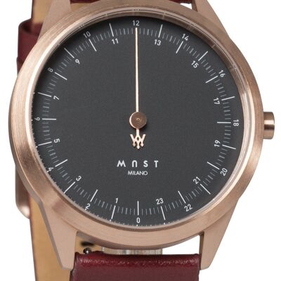 MAST Milano CEO Royal Black A24-RG404M.BK.16I Reloj de 24 horas con una sola aguja Hombre Cuarzo