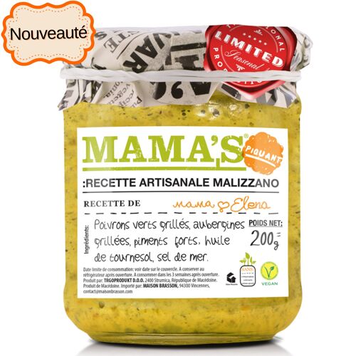 Mama's apero - tartinable de poivron vert malizanno epice