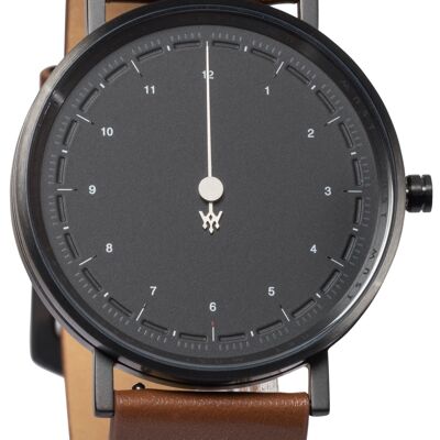 MAST Milano CFO Dark Black BS12-BK505M.BK.09I Single hand men's Quartz watch