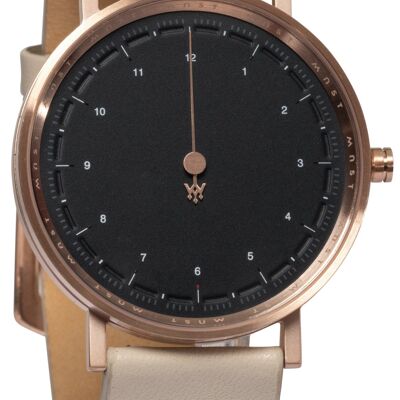 MAST Milano CFO Royal Black BS12-RG504M.BK.17I Reloj de cuarzo para hombre con una sola mano