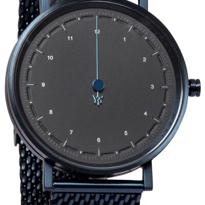 MAST Milano CFO Navy Black BS12-BL507M.BK.07S Reloj de cuarzo para hombre de una sola mano