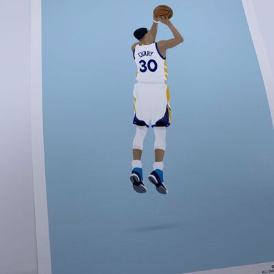 STEPHEN CURRY - A3+ (32.9 x 48.3 cm)