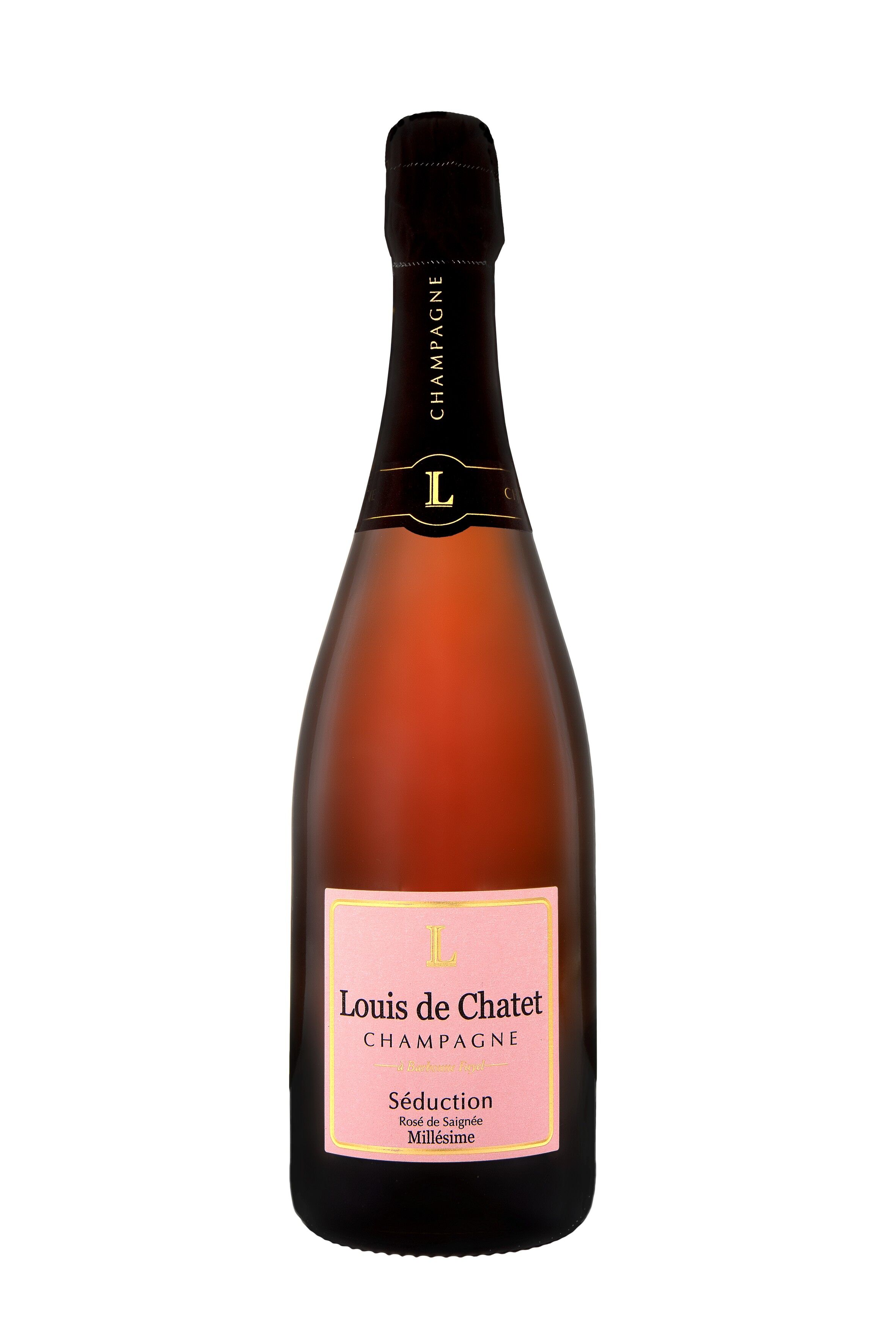 champagne Louis de Chatet - Séduction - Rosée de saignée, 100% Pinot Noir, millésime 2014