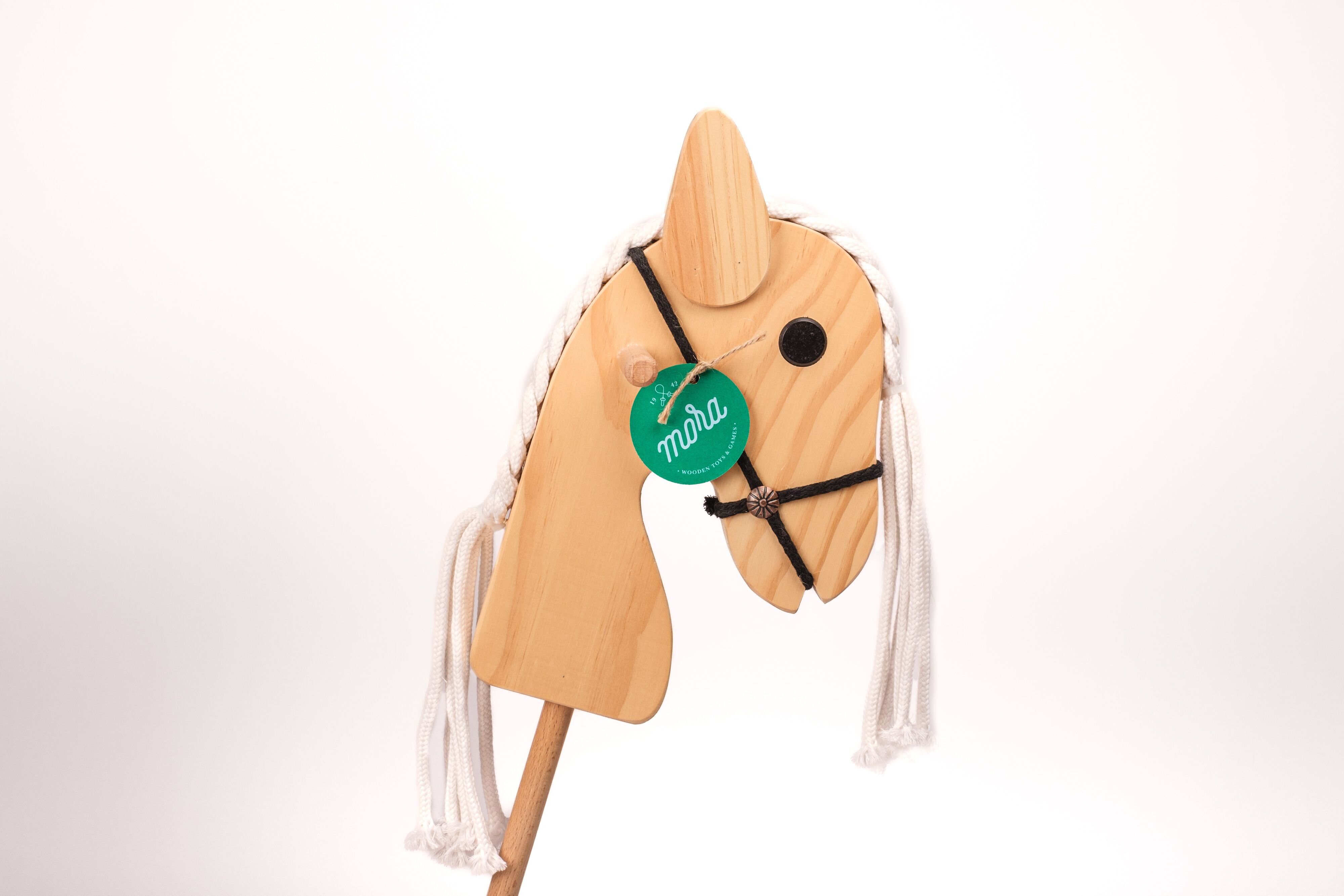 Cheval à balai en bois classique - Jouet pour enfants