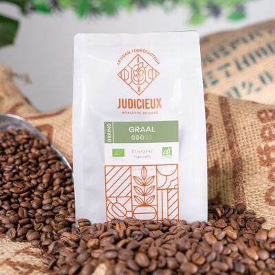 Organic coffee grail from Ethiopia IN BEANS