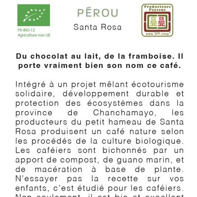 Harmonie café bio du Pérou  MOULU