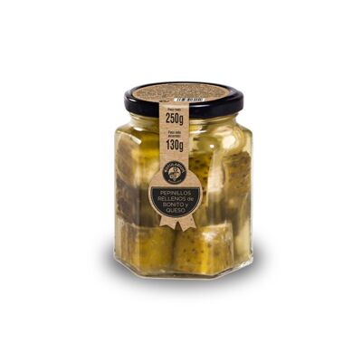 Pepinillos rellenos de bonito y queso (pack de 2 x 284ml)