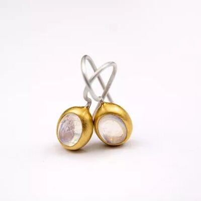 boucles d'oreilles pierre de lune