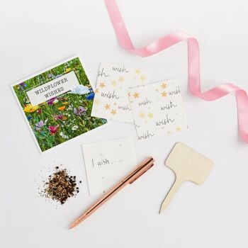 Souhaits de fleurs sauvages d’anniversaire - Cadeau écologique cultivable en papier de graines 4