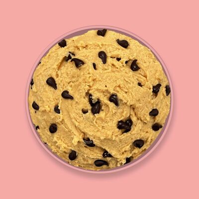 Pâte à biscuits comestible aux pépites de chocolat gluante pot de 150 g (VEGAN)