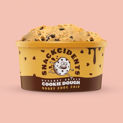 Gooey Chocolate Chip Essbarer Keksteig Monster Tub (500g) VEGAN