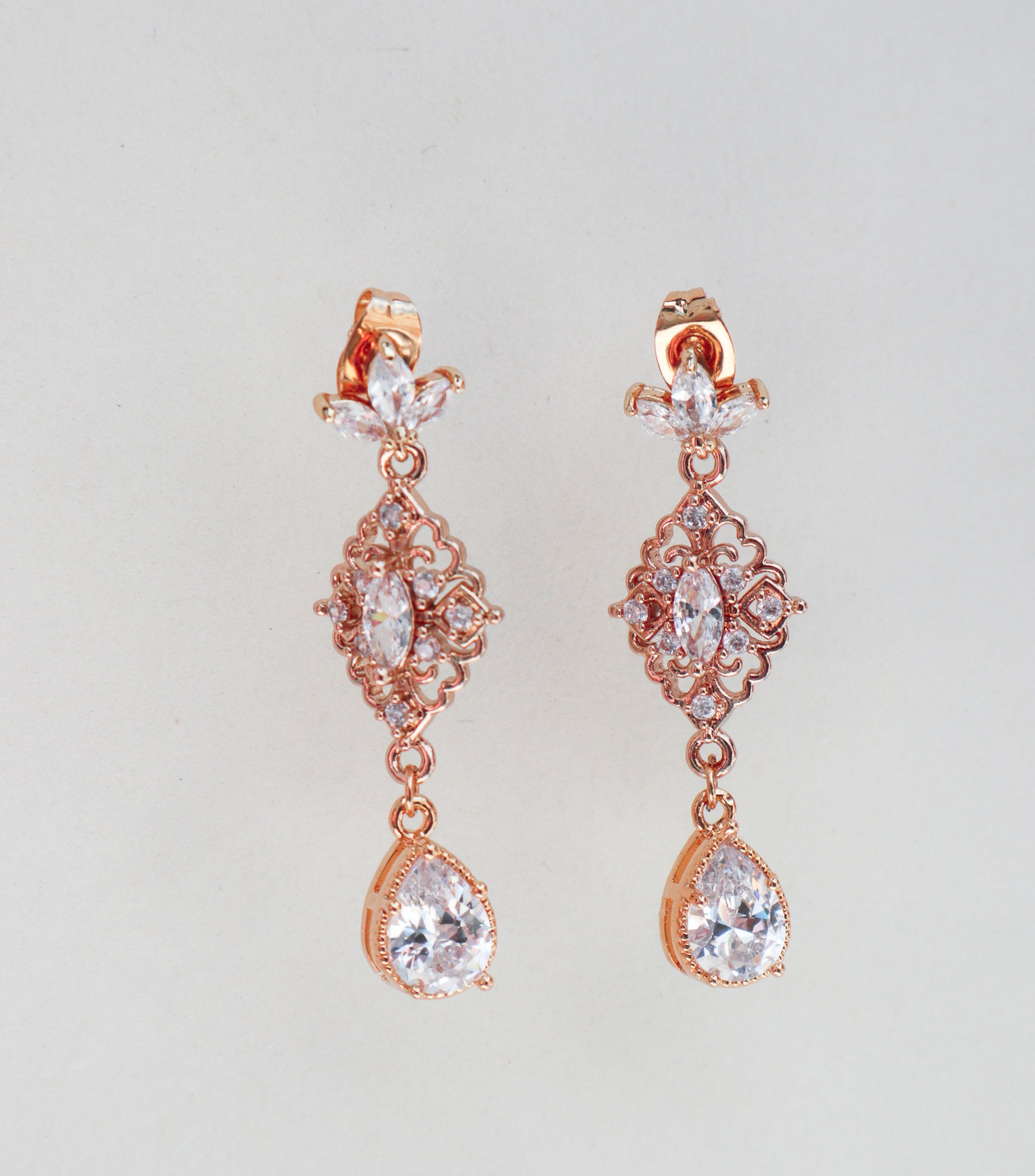 Leyna orientalische Hochzeitsohrringe