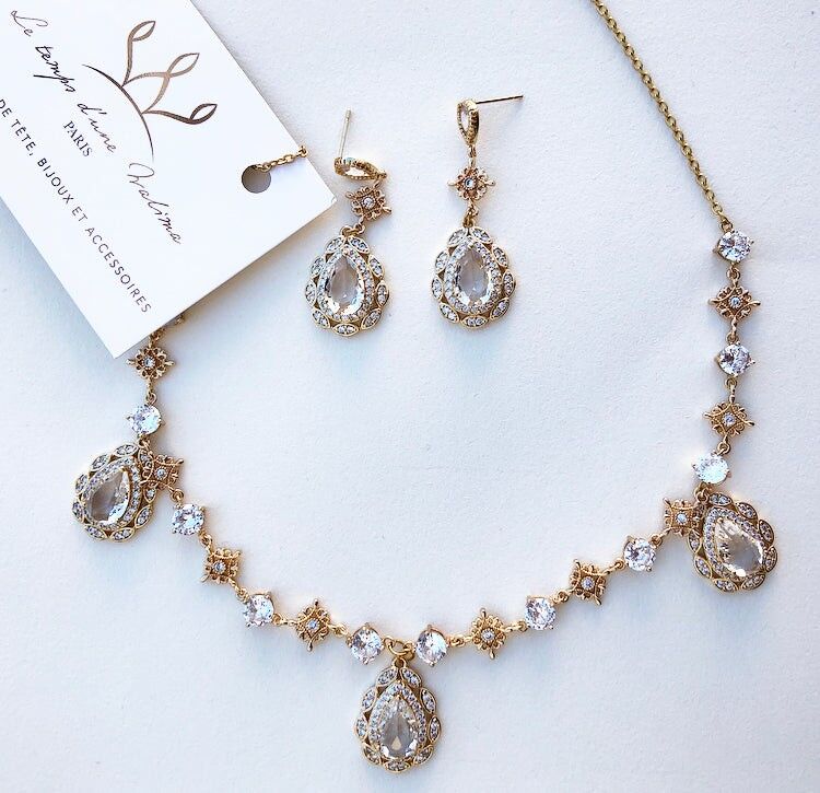 Set di gioielli da sposa orientali Zinet