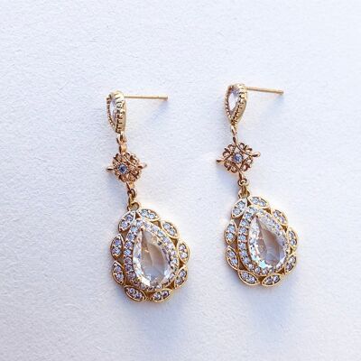 Boucles d'oreilles mariage vintage oriental Zinet