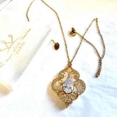 Collier mariage  Vintage oriental style Victorien  Aimée