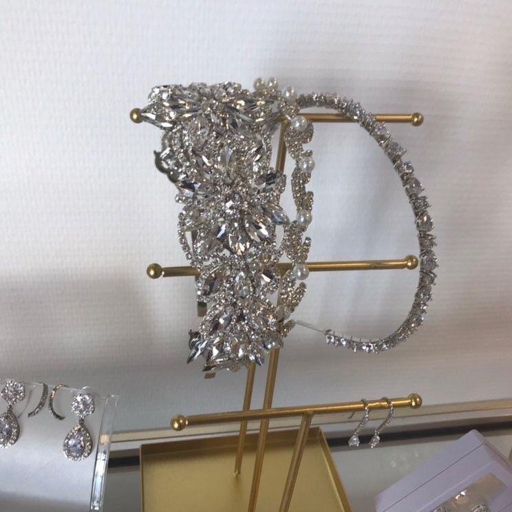 Couronne en strass mariage orientale vintage Huda