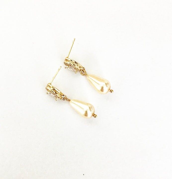 Orecchini da sposa orientali Amal chic - Placcati in oro rosa