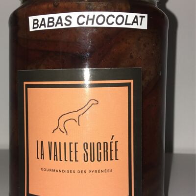 12 BABAS CHOCOLATE WITH RUM IN JARS 450GR