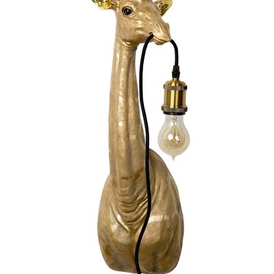 Giraffe lamp hangend goud