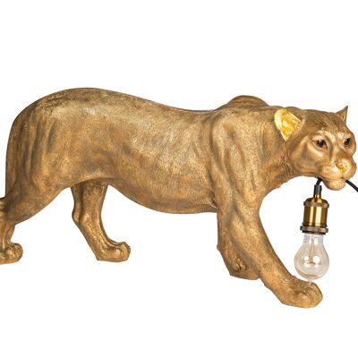 leopard lamp gold