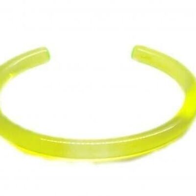 Bracciale barretta fluo - medio bracciale rigido, fluogiallo-