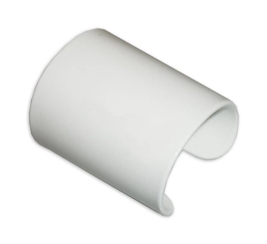 Plexiglas-Manschettenarmband - milchig weiß-